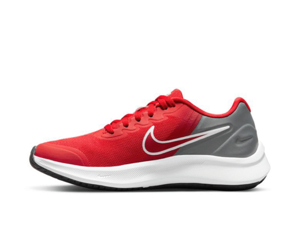 ⁦nike star runner אפור אדום⁩ – תמונה ⁦2⁩