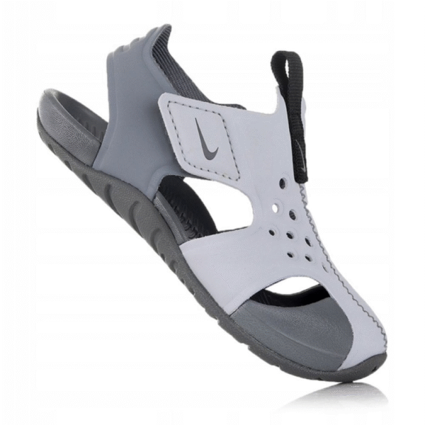 ⁦סנדל nike סגור אפור⁩ – תמונה ⁦2⁩